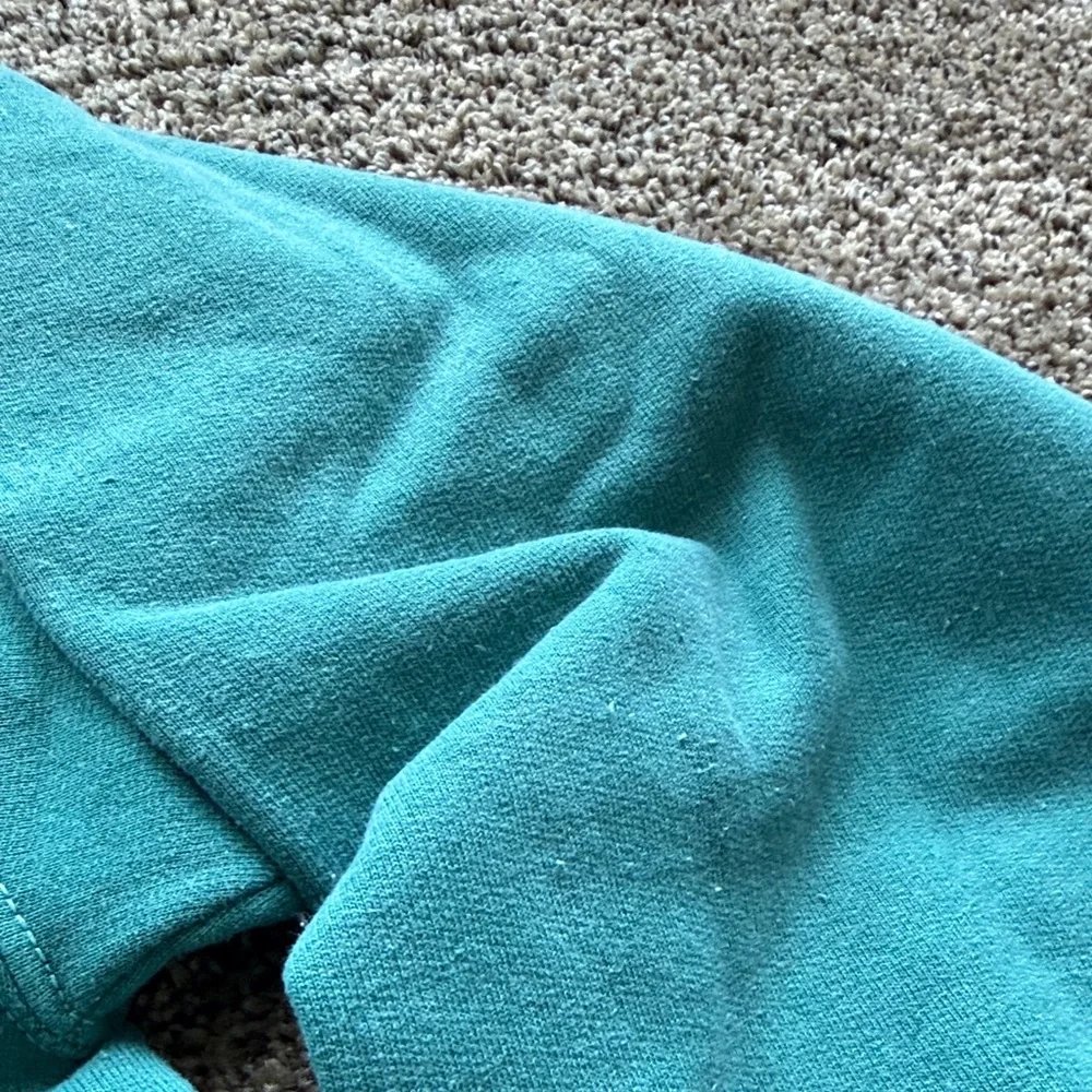 Anthropologie Teal Sweatshirt with Pink 'New York 1997' - Picture 6 of 7